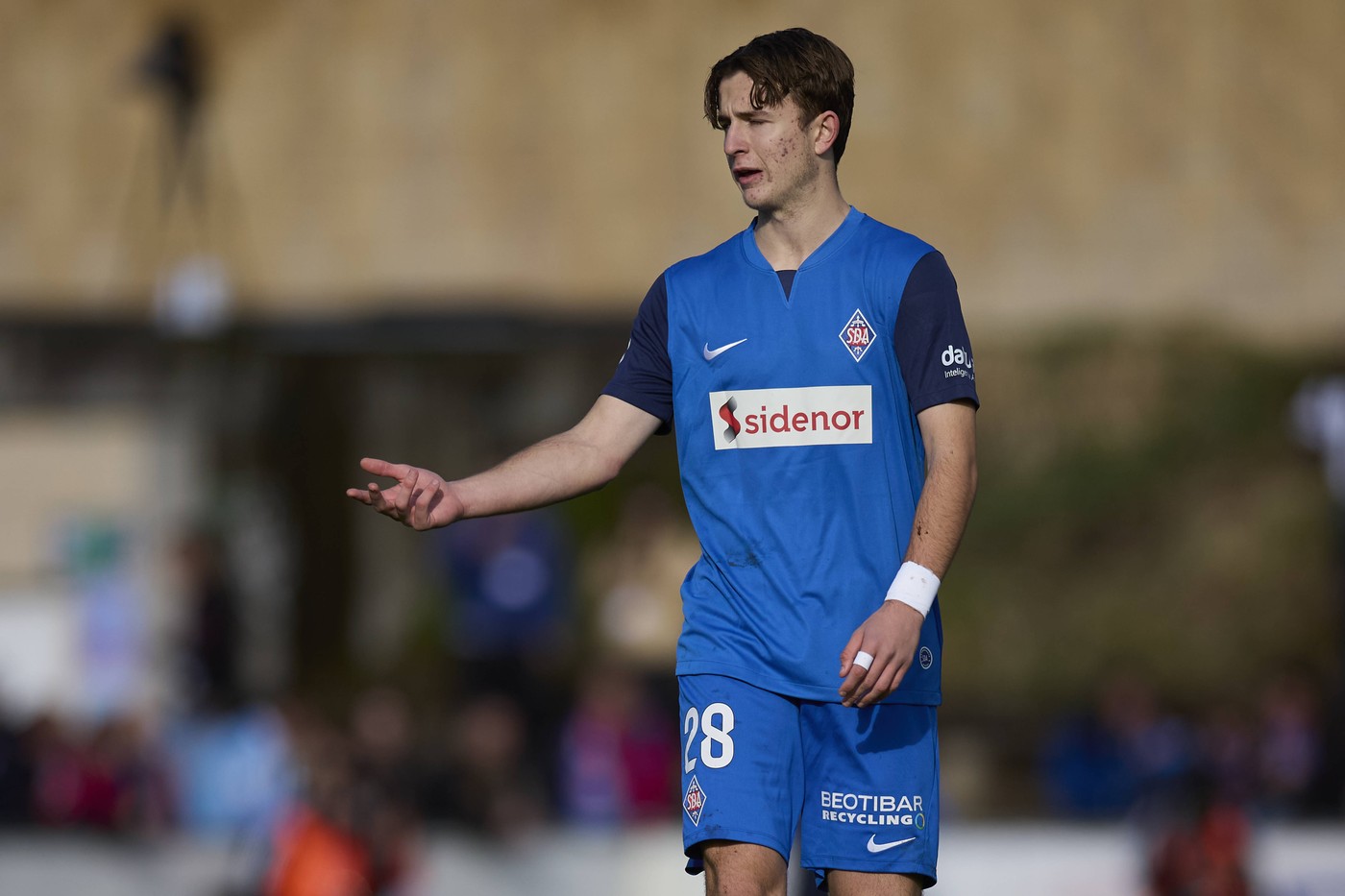 SD Amorebieta v RC Celta de Vigo - Copa del Rey Round of 32 Felix Garreta of SD Amorebieta reacts during the Copa del Rey Round of 32 match between SD Amorebieta and RC Celta de Vigo at Urritxe on January 7, 2024, in Amorebieta, Spain. Amorebieta Urritxe Basque Country Spain RL_AMOREvCELT_CR017 Copyright: xRicardoxLarreinax,Image: 835601794, License: Rights-managed, Restrictions: Credit images as "Profimedia/ IMAGO", Model Release: no, Credit line: Ricardo Larreina / imago sportfotodienst / Profimedia
