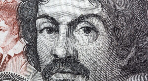Caravaggio a closeup portrait from Italian money - lira,Image: 847373187, License: Royalty-free, Restrictions: , Model Release: no, Credit line: Janusz Pieńkowski / Panthermedia / Profimedia