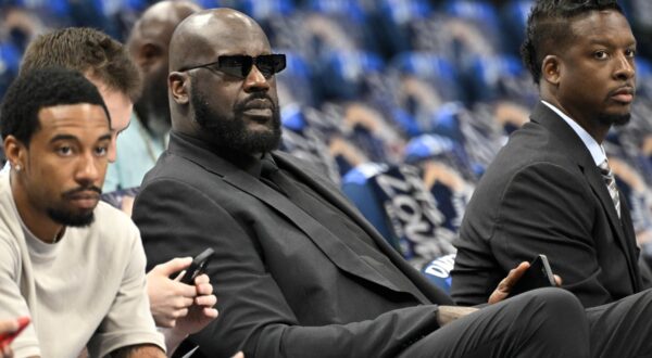 May 26, 2024; Dallas, Texas, USA; Shaquille O'Neal before the game between the Dallas Mavericks and the Minnesota Timberwolves in game three of the western conference finals for the 2024 NBA playoffs at American Airlines Center.,Image: 876739312, License: Rights-managed, Restrictions: , Model Release: no, Credit line: USA TODAY Sports / ddp USA / Profimedia