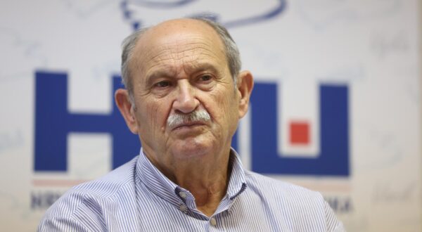 22.05.2024., Zagreb - Konferencija za medije Hrvatske stranke umirovljenika na temu: Uloga i znacaj rekreacije u zivotu osoba starije zivotne dobi. Veselko Gabricevic.  Photo: Goran Stanzl/PIXSELL