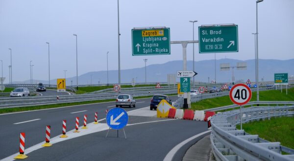 11.04.2023., Zagreb - Zbog radova na obilaznici izmedju cvora Jakusevac i cvora Kosnica nije moguce spajanje na autocestu kod Velikog polja. Photo: Slaven Branislav Babic/PIXSELL