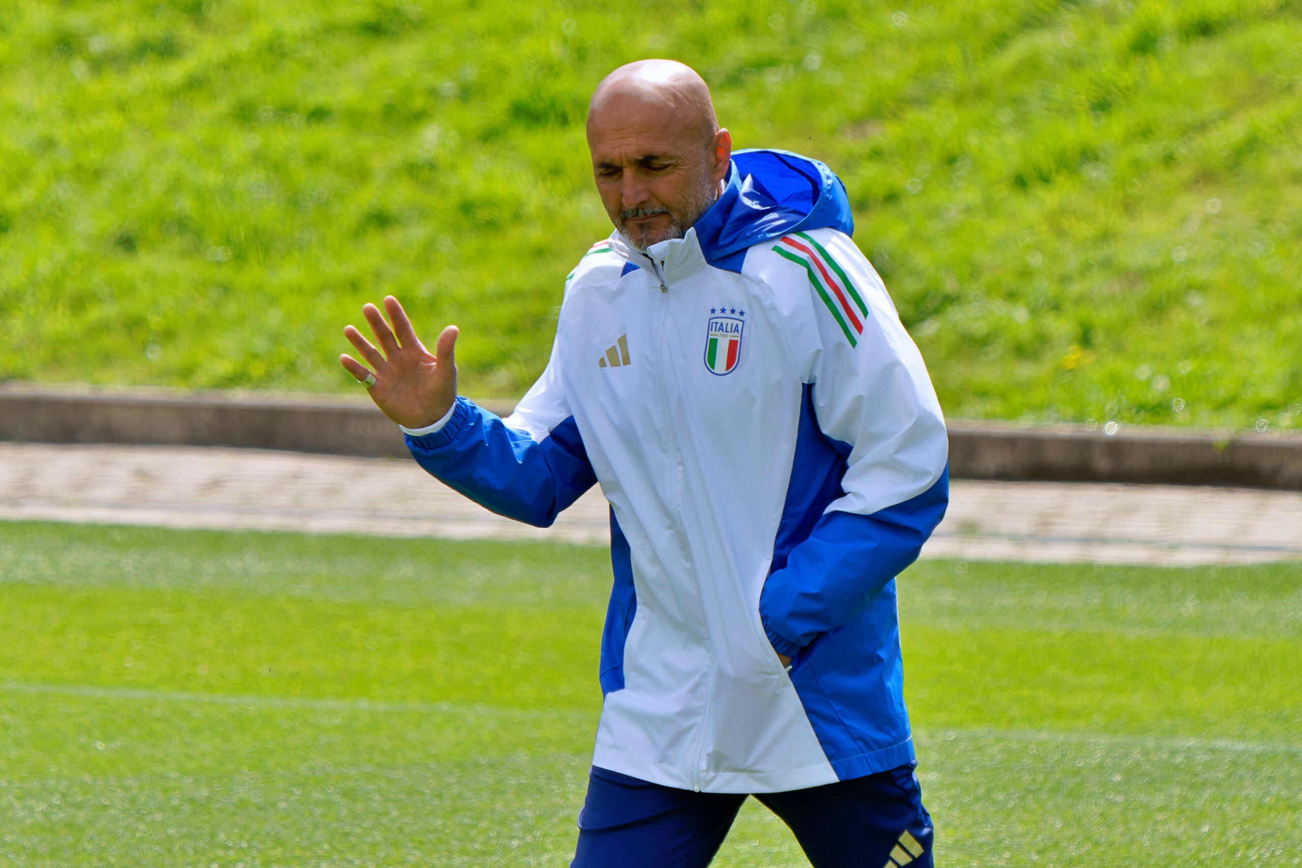 Luciano Spalletti head coach of Italy during UEFA EURO, EM, Europameisterschaft,Fussball 2024 - Italy training session, UEFA European Football Championship in Iserlohn, Germany, June 23 2024 PUBLICATIONxNOTxINxITA Copyright: xx/xx IPA_Agency_IPA47397919