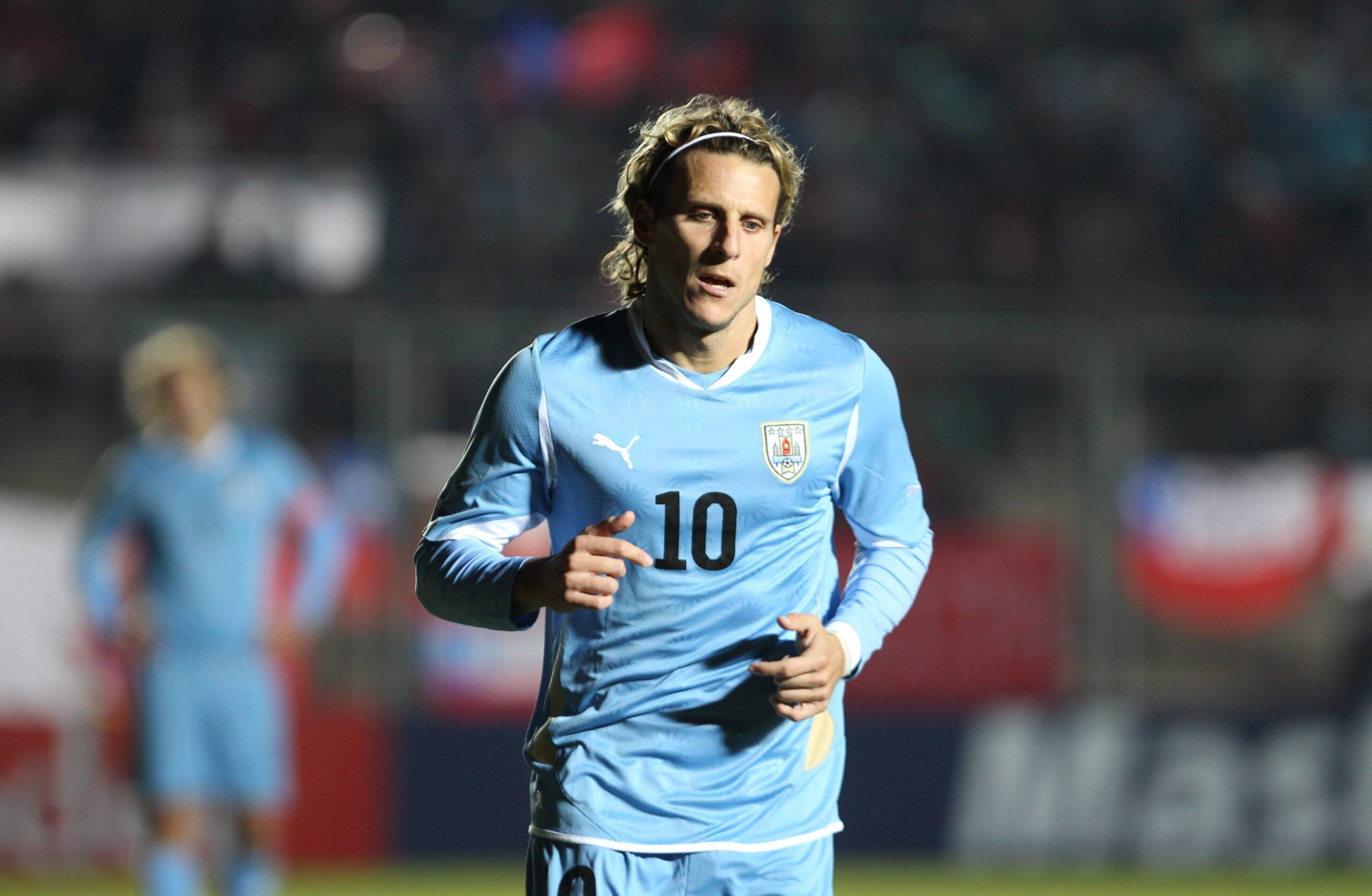 Bildnummer: 08132121  Datum: 04.07.2011  Copyright: imago/Latinphoto
Diego Forlan (Uruguay)  PUBLICATIONxNOTxINxPORxESPxBRAxARGxMEXxVENxCHIxECU; Fussball Herren Copa America Südamerika Meisterschaft Südamerikameisterschaft Nationalteam Länderspiel xsp x2x 2011 quer 

Image number 08132121 date 04 07 2011 Copyright imago Latin Photo Diego Forlan Uruguay  Football men Copa America South America Championship South America championship National team international match  x2x 2011 horizontal