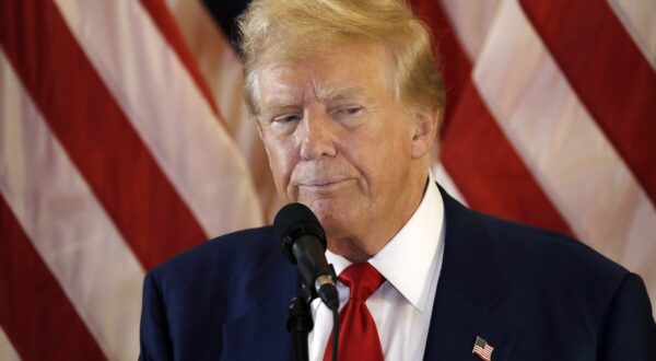 epa11382515 Former US President Donald Trump speaks at a press conference at Trump Tower the day after a jury found him guilty on all 34 counts in his hush money criminal trial in New York State Supreme Court in New York, New York, USA, 31 May 2024. Trump will be sentenced on 11 July 2024.  EPA/PETER FOLEY