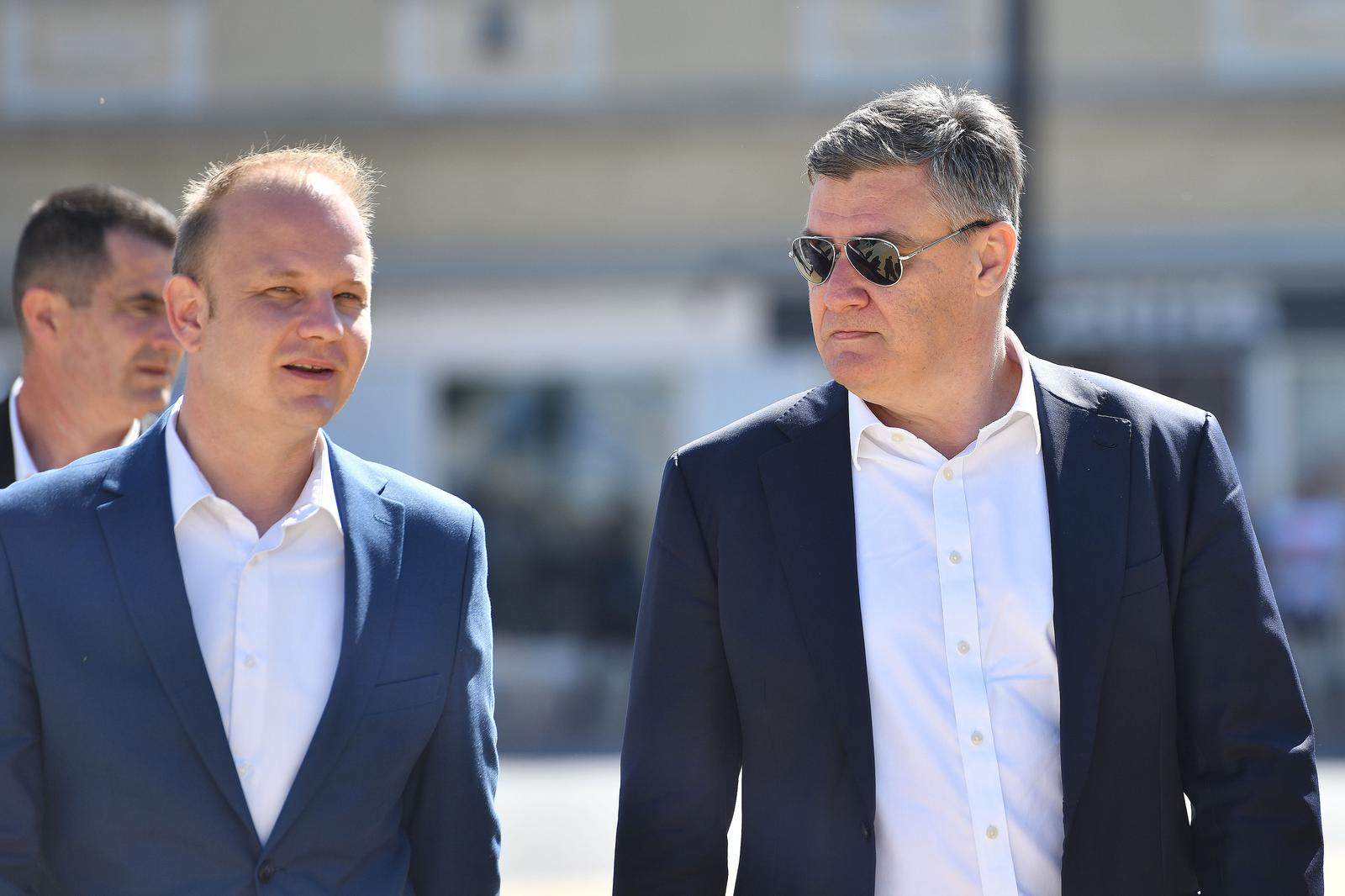 15.04.2024., Koprivnica - Predsjednik Zoran Milanovic posjetio je Koprivnicu gdje se sastao sa gradonacelnikom Miselom Jaksicem. Photo: Vjeran Zganec Rogulja/PIXSELL