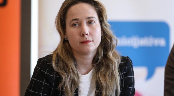 05.04.2024.,Zagreb, okrugli stol "Treba li nam obrazovanje za demokraciju", u organizaciji GONG-a i GOOD inicijative, sudionici okruglog stola, Dalibor Prevendar (SDP), Marija Selak Raspudic (Most), Marin Zivkovic (Mozemo), Nikola Vukobratovic i Ivana Fundurulic. Photo: Robert Anic/PIXSELL