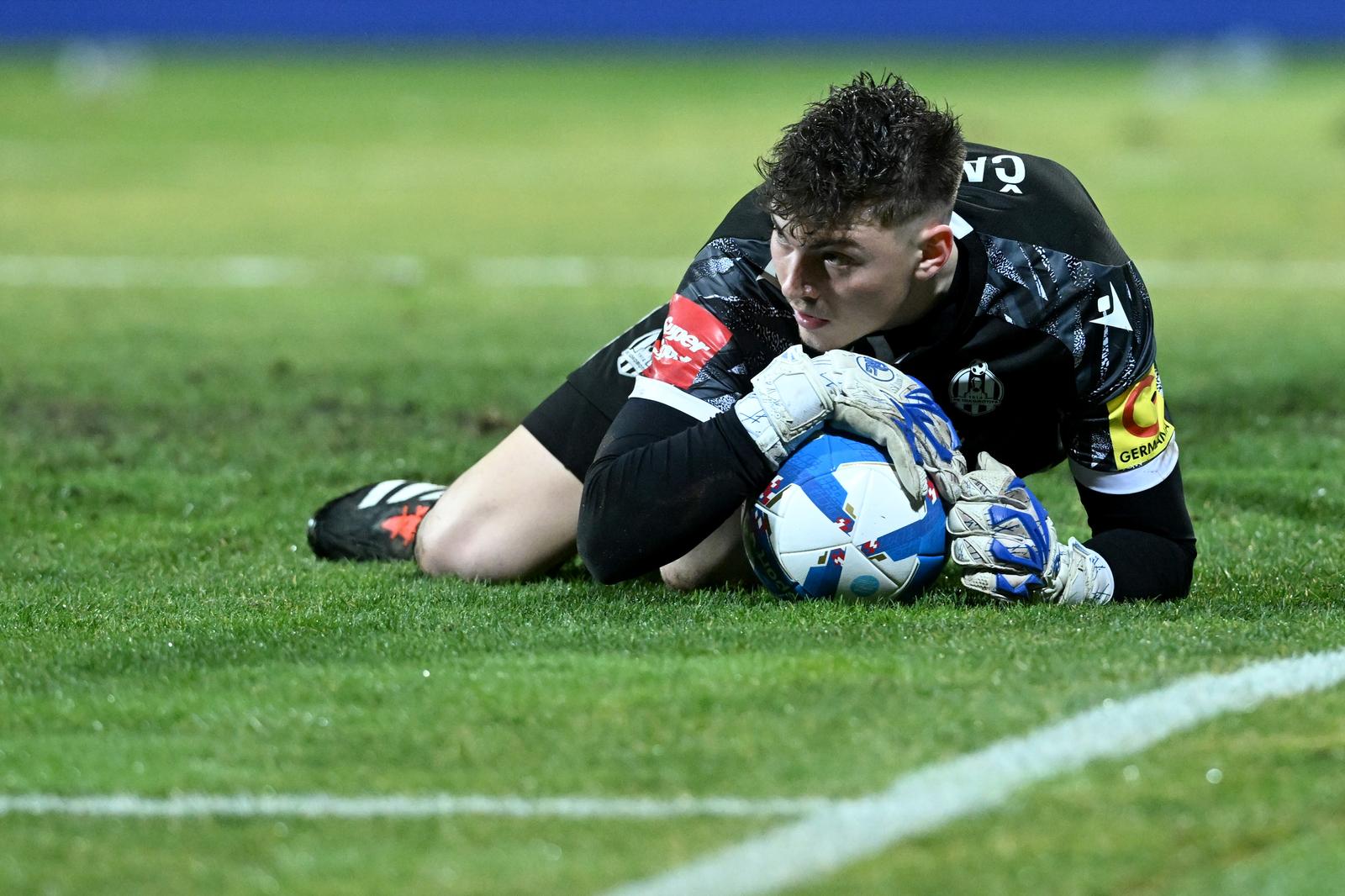10.02.2024., stadion u Kranjcevicevoj ulici, Zagreb - SuperSport HNL, 22. kolo, NK Lokomotiva - GNK Dinamo. Nikola Cavlina Photo: Marko Lukunic/PIXSELL