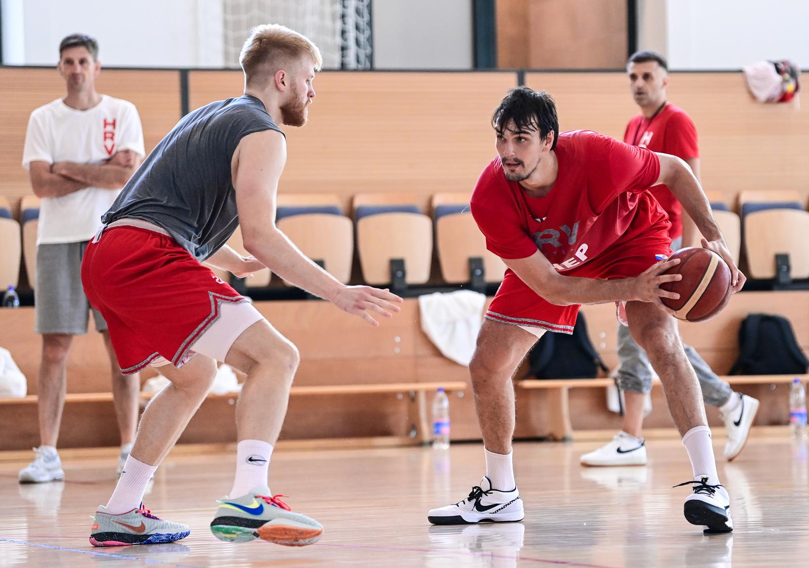 10.08.2023., Zagreb - Trening hrvatske kosarkaske reprezentacije uoci odlaska na Olimpijski pretkvalifikacijski turnir. Photo: Igor Soban/PIXSELL