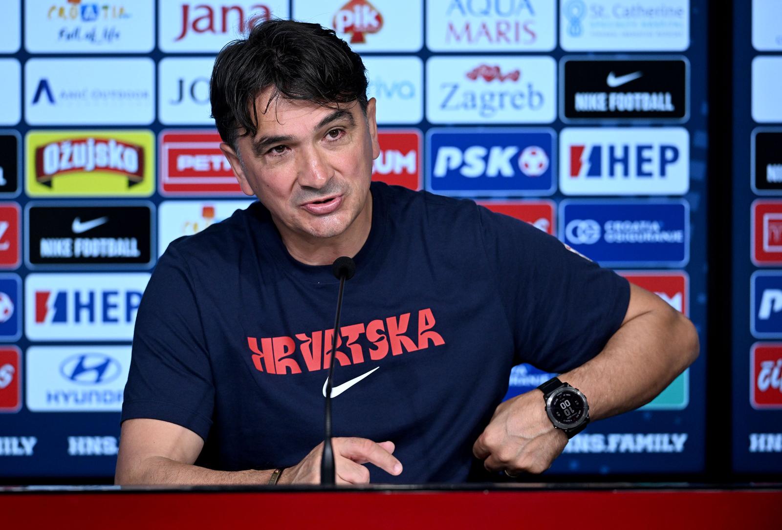 15.06.2024., Neuruppin, Njemacka - Konferencija za medije izbornika Zlatka Dalica dan nakon poraza od Spanjolske. Photo: Marko Lukunic/PIXSELL