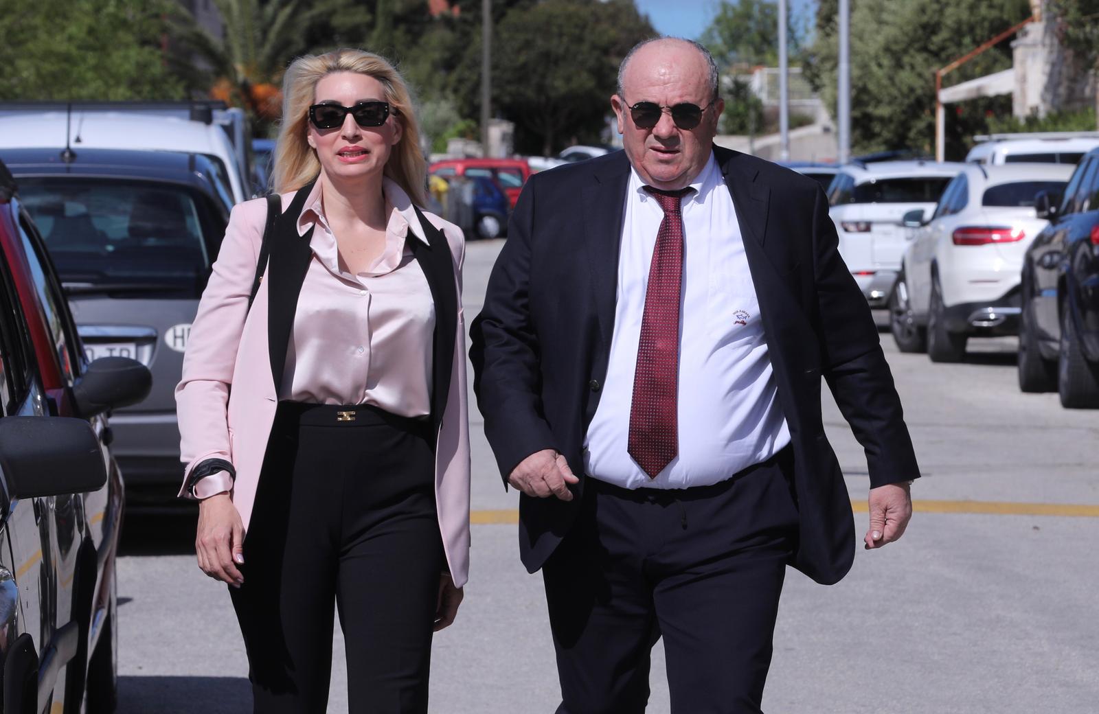 17.04.2024.,Split- Željko Kerum u drustvu supruge Fani obavio svoju gradjansku duznost i glasovao na parlamentarnim izborima Photo: Ivo Cagalj/PIXSELL