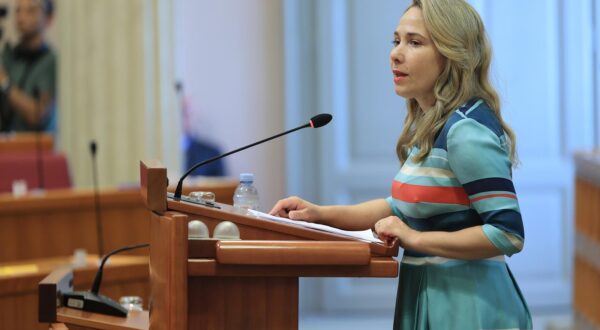 18.06.2024., Hrvatski sabor, Zagreb - Sjednica hrvatskog sabora raspravom o Prijedlogu zakona o izmjenama i dopunama Zakona o zemljisnim knjigama. Photo: Marko Prpic/PIXSELL