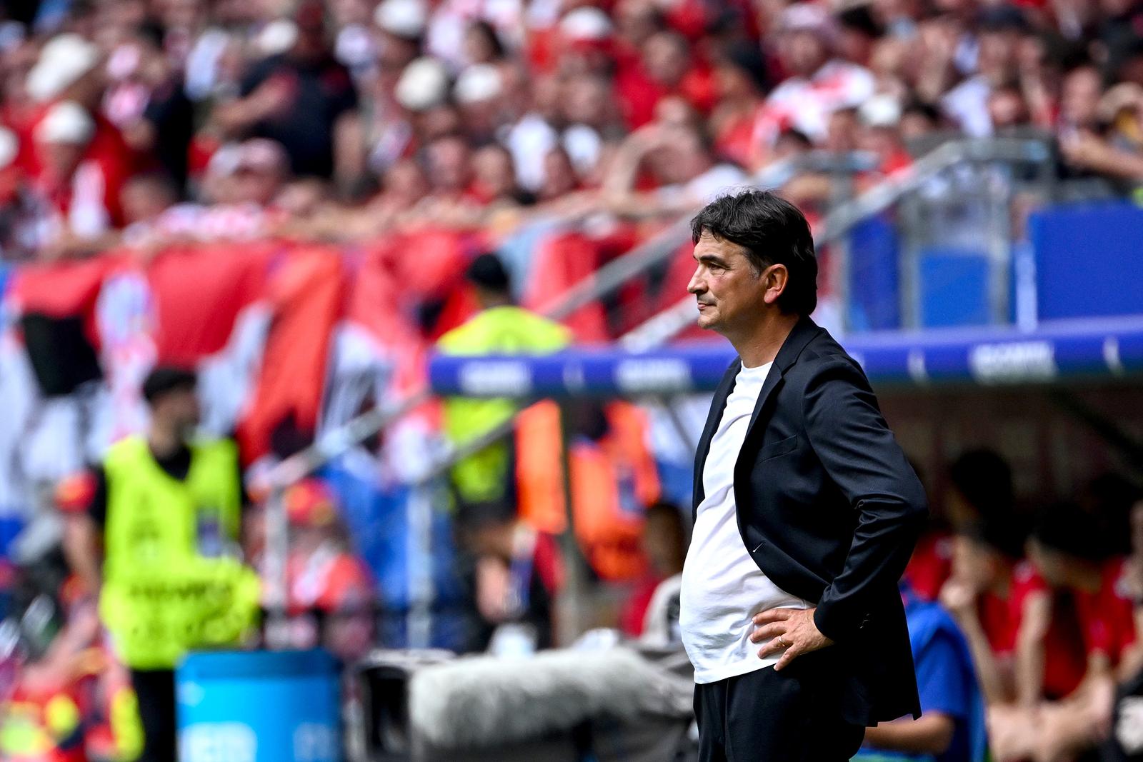 19.06.2024., Volksparkstadion, Hamburg, Njemacka - Europsko prvenstvo 2024., skupina B, 2. kolo, Hrvatska - Albanija. Izbornik reprezentacija Hrvatske Zlatko Dalic. Photo: Marko Lukunic/PIXSELL