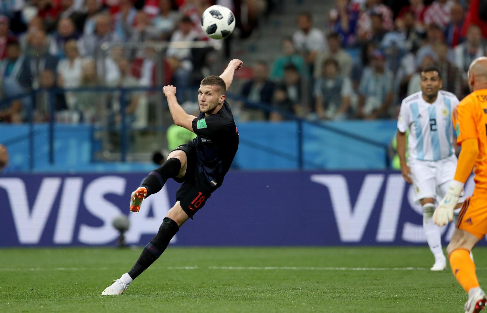 21.06.2018., Niznji Novgorod, Rusija - Svjetsko nogometno prvenstvo 2018., skupina D, 2. kolo, Argentina - Hrvatska. Ante Rebic.r"nPhoto: Igor Kralj/PIXSELL