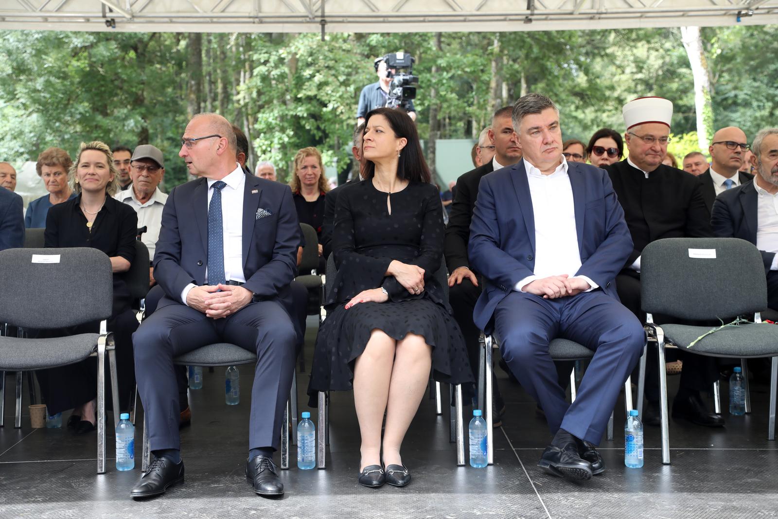 22.06.2024. Sisak, Spomen park Brezovica - obiljezavanje Dana antifasisticke borbe povodom 83. obljetnice osnivanja prvog partizanskog odreda i prve antifasisticke postrojbe u Hrvatskoj i ovom dijelu Europe.  Photo: Edina Zuko/PIXSELL