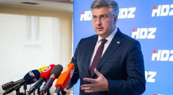 24.06.2024., Zagreb - Premijer Andrej Plenkovic dao je izjavu za medije nakon sjednice sireg predsjednistva stranke. Photo: Neva Zganec/PIXSELL