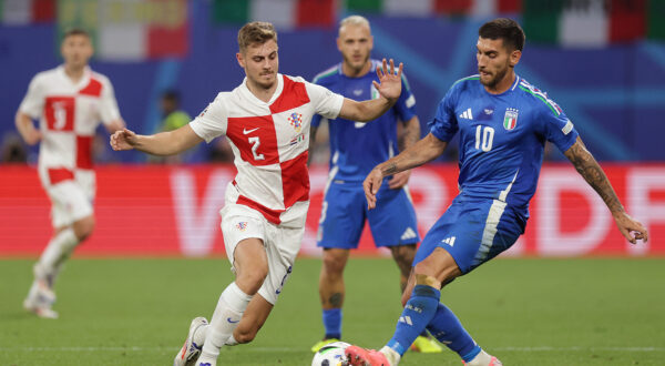 24.06.2024., stadion Leipzig, Leipzig, Njemacka - Europsko prvenstvo 2024., skupina B, 3. kolo, Hrvatska - Italija.  Photo: Luka stanzl/PIXSELL