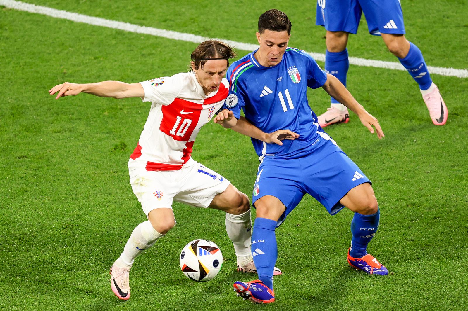 24.06.2024., stadion Leipzig, Leipzig, Njemacka - Europsko prvenstvo 2024., skupina B, 3. kolo, Hrvatska - Italija. Photo: Sanjin Strukic/PIXSELL