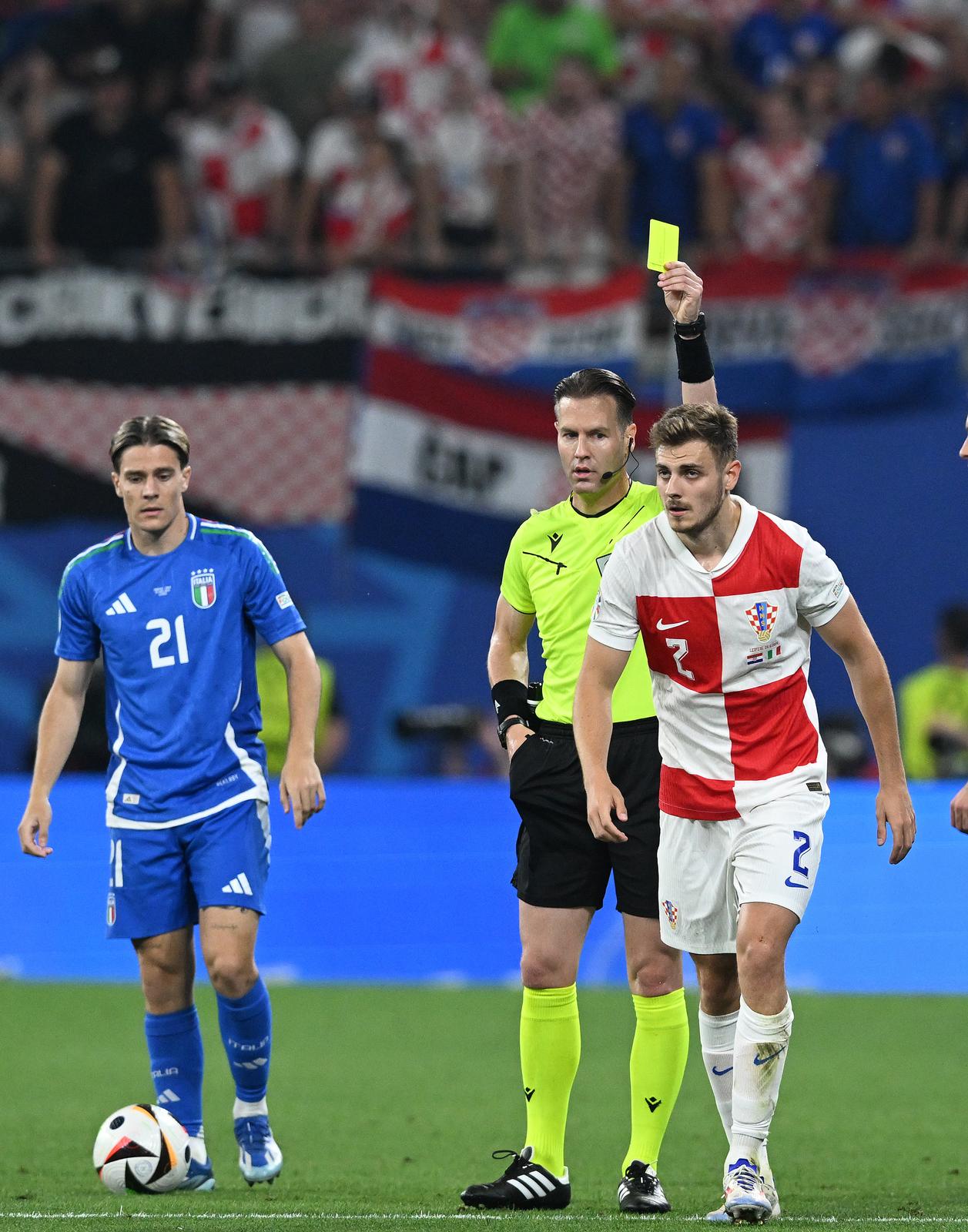24.06.2024., stadion Leipzig, Leipzig, Njemacka - Europsko prvenstvo 2024., skupina B, 3. kolo, Hrvatska - Italija. Photo: Marko Lukunic/PIXSELL