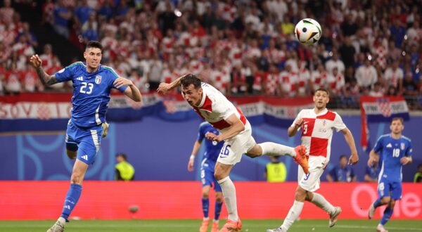 24.06.2024., stadion Leipzig, Leipzig, Njemacka - Europsko prvenstvo 2024., skupina B, 3. kolo, Hrvatska - Italija.  Photo: Luka stanzl/PIXSELL