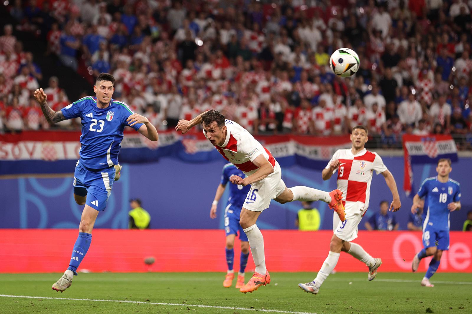 24.06.2024., stadion Leipzig, Leipzig, Njemacka - Europsko prvenstvo 2024., skupina B, 3. kolo, Hrvatska - Italija.  Photo: Luka stanzl/PIXSELL