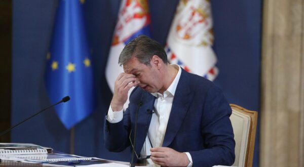24, June, 2024, Belgrade -Public address of the President of the Republic of Serbia, Aleksandar Vucic, regarding the plans for EXPO 2027, the national stadium and other economic and social topics. Aleksandar Vucic. Photo: F.S./ATAImages

24, jun, 2024, Beograd - Obracanje javnosti predsednika Republike Srbije Aleksandra Vucica povodom planova za EXPO 2027, nacionalnom stadionu i drugim ekonomskim i socijalnim temama. Photo: F.S./ATAImages Photo: F.S./ATAImages/PIXSELL