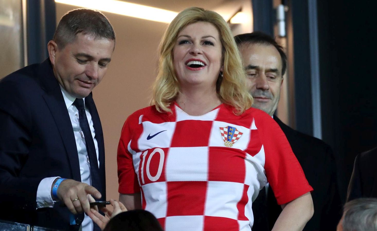 16.11.2019., stadion HNK Rijeka, Rijeka - Kvalifikacije za Europsko prvenstvo, skupina E, 9. kolo, Hrvatska - Slovacka. Kolinda Grabar Kitarovic Photo: Igor Soban/PIXSELL