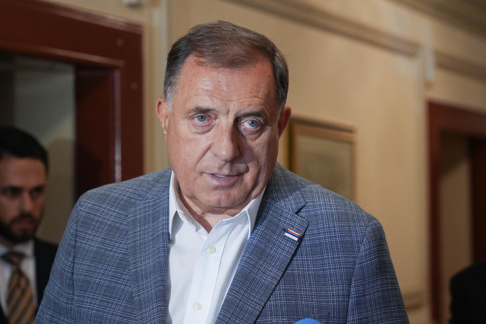 17.06.2024., Banjalucka biskupija, Banja Luka (BiH) - Predsjednik Republike Srpske Milorad Dodik razgovarao sa banjaluckim biskupom Zeljkom Majicem prilikom posjete Banjaluckoj biskupiji.
Photo: Dejan Rakita/Pixsell Photo: Dejan Rakita/PIXSELL