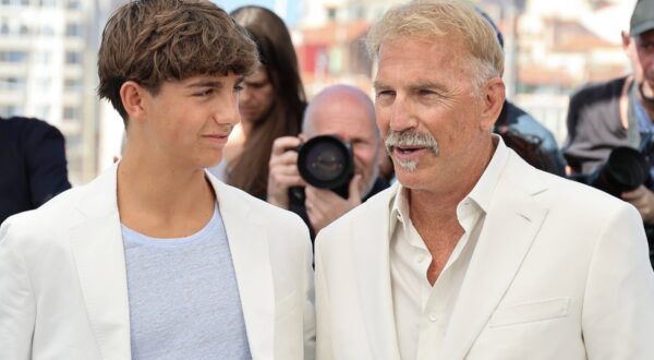 Hayes Costner and Kevin Costner attending the "Horizon: An American Saga" photocall during the 77th annual Cannes Film Festival at the Palais des Festivals on May 19, 2024 in Cannes, France.//03HAEDRICHJM_JMH.00019/Credit:JM HAEDRICH/SIPA/2405280127,Image: 876967695, License: Rights-managed, Restrictions: , Model Release: no, Credit line: JM HAEDRICH / Sipa Press / Profimedia