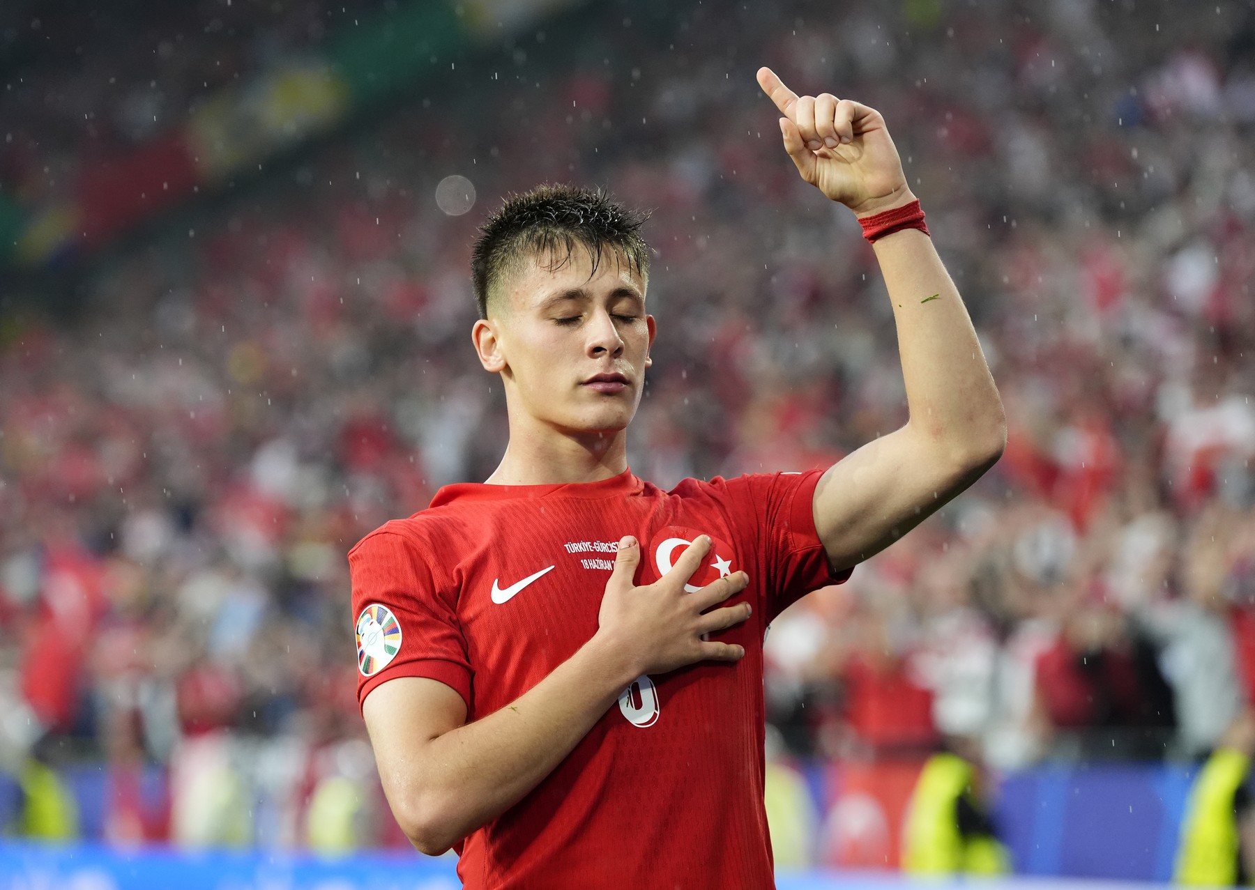 Turkeys Arda Guler celebrates scoring his sides second goal during the UEFA Euro 2024 Group F match at the BVB Stadion Dortmund in Dortmund, Germany. Picture date: Tuesday June 18, 2024.,Image: 882721249, License: Rights-managed, Restrictions: Use subject to restrictions. Editorial use only, no commercial use without prior consent from rights holder., Model Release: no, Credit line: Nick Potts / PA Images / Profimedia