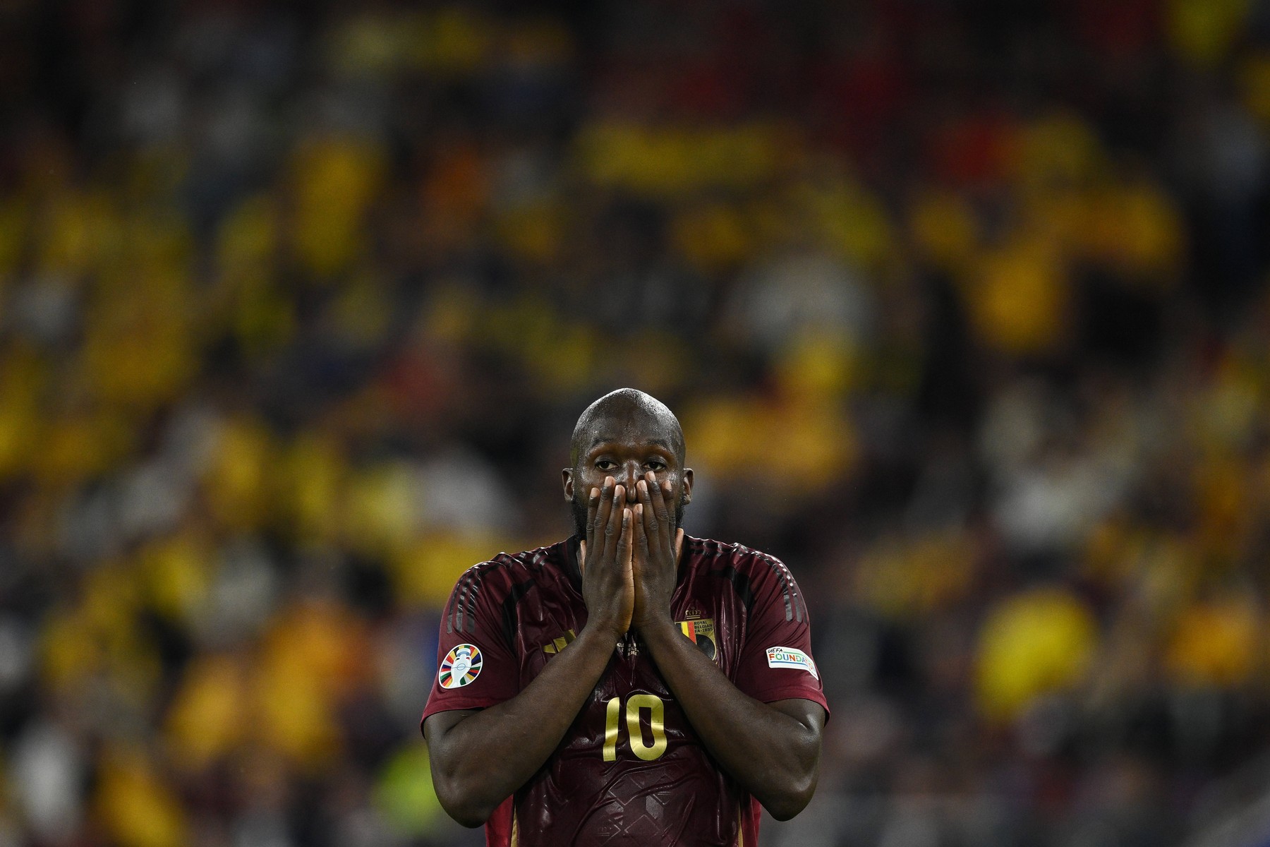 Mg Colonia Germania 22/06/2024 - Euro 2024 / Belgio-Romania / foto Matteo Gribaudi/Image nella foto: Romelu Lukaku,Image: 884039581, License: Rights-managed, Restrictions: PUBLICATIONxNOTxINxITA, Credit images as "Profimedia/ IMAGO", Model Release: no, Credit line: www.imagephotoagency.it / imago sportfotodienst / Profimedia