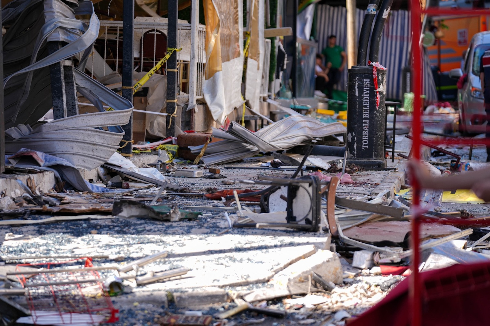 IZMIR, TURKIYE - JUNE 30: A view of the destruction after an explosion that took place in a restaurant, killing at least 5 according to preliminary findings in Torbali district of Izmir, Turkiye on June 30, 2024. Berkan Cetin / Anadolu,Image: 885988721, License: Rights-managed, Restrictions: , Model Release: no, Credit line: Berkan Cetin / AFP / Profimedia