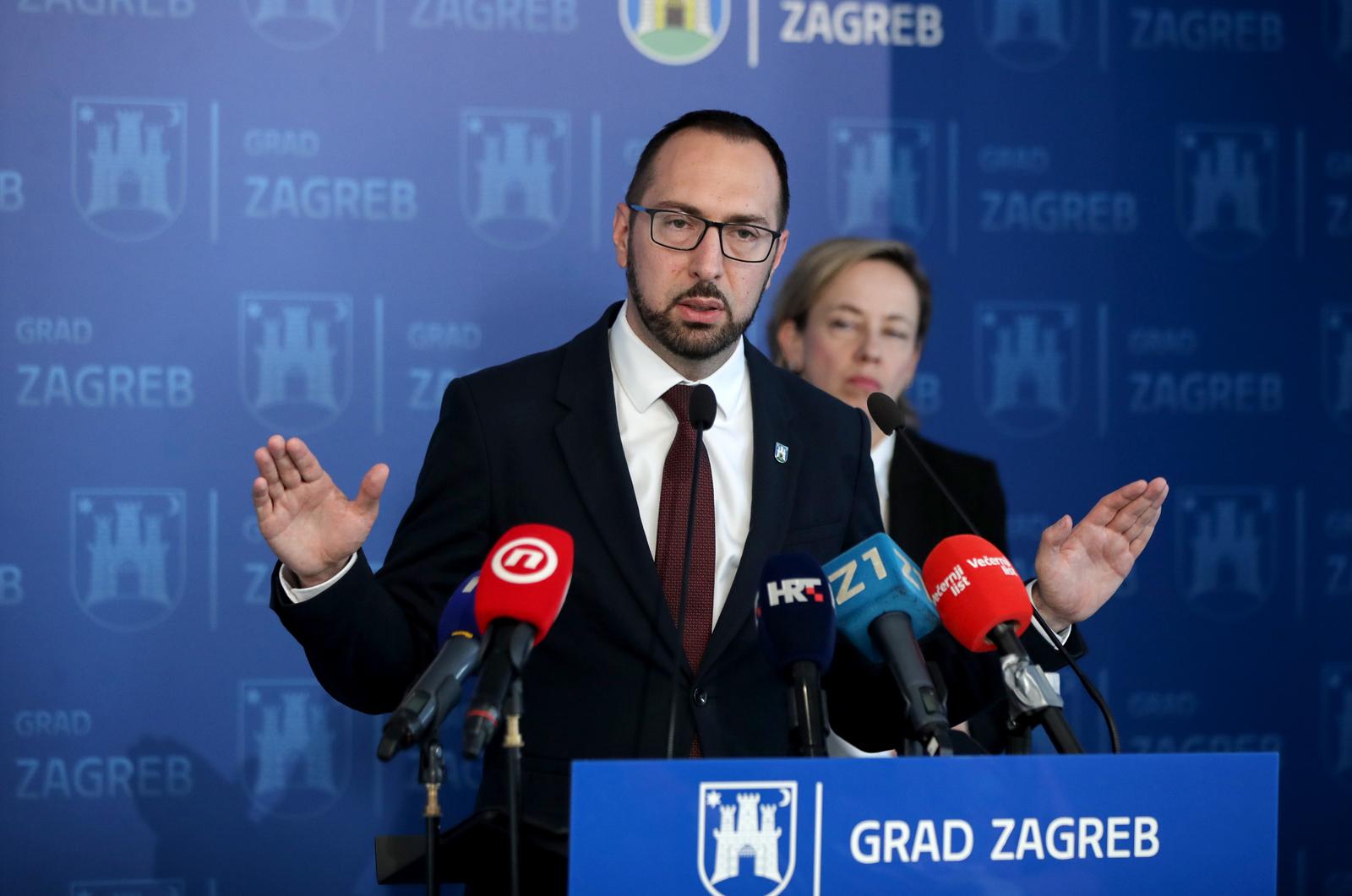 29.05.2024., Zagreb - Gradonacelnik Zagreba Tomislav Tomasevic odrzao je konferenciju za medije u zgradi Gradske uprave na temu Gradske plinare Zagreb opskrba. Photo: Luka Batelic/PIXSELL