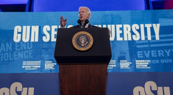 epa11404704 U.S. President Joe Biden delivers remarks at Everytown for Gun Safety Action Fund's annual 'Gun Sense University' conference in Washington, DC, USA, 11 June 2024.  EPA/KEN CEDENO / POOL