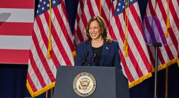 Vice President Kamala Harris, the presumptive Democratic nominee, holds a campaign event at West Allis Central High School during her first campaign rally in Milwaukee, WI, USA on July 23, 2024. Harris has given her first major campaign speech since securing enough support to become the Democratic Party's nominee for president. She used it to hit out at Republican candidate Donald Trump, who she says "wants to take our country backward", as well as outlining her key policy priorities, including tackling child poverty, protecting reproductive rights, and keeping people safe from "the terror of gun violence".,Image: 891823079, License: Rights-managed, Restrictions: , Model Release: no, Credit line: Middle East Images/ABACA / Abaca Press / Profimedia