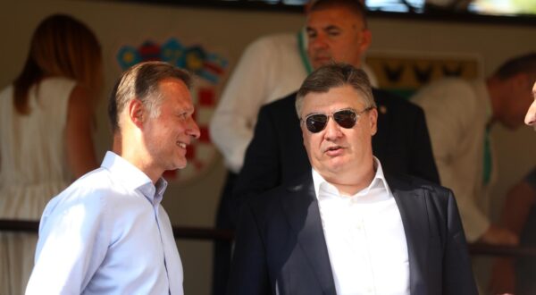 20.08.2023., Barban - Utrka na prstenac. Nazocili su predsjednik RH Zoran Milanovic, predsjednik sabora RH Gordan jandrokovic, ministrica Nikolina Brnjac, bivsi predsjednik Stjepan Mesic. Photo: Goran Kovacic/PIXSELL