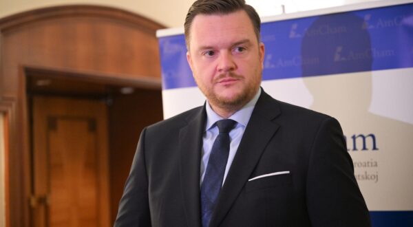 2.7.2024., Zagreb - U hotelu Westin odrzana je konferencija Americke gospodarske komore u Hrvatskoj na temu "Odrzivi porezni sustav: politika, praksa i perspektive. Glavni govor "Pregled prioriteta i ciljeva porezne politike Vlade" odrzao je potpredsjednik Vlade i ministar financija Marko Primorac. Photo: Davorin Visnjic/PIXSELL