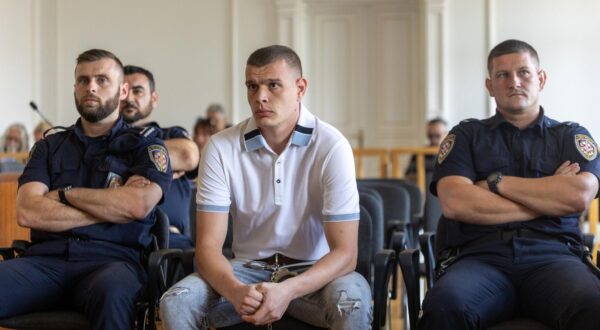 04.07.2024. Osijek  -  Sudenje policajcu Marku Smazilu za ubojstvo djevojke Mihaele Berak Photo: Borna Jaksic/PIXSELL