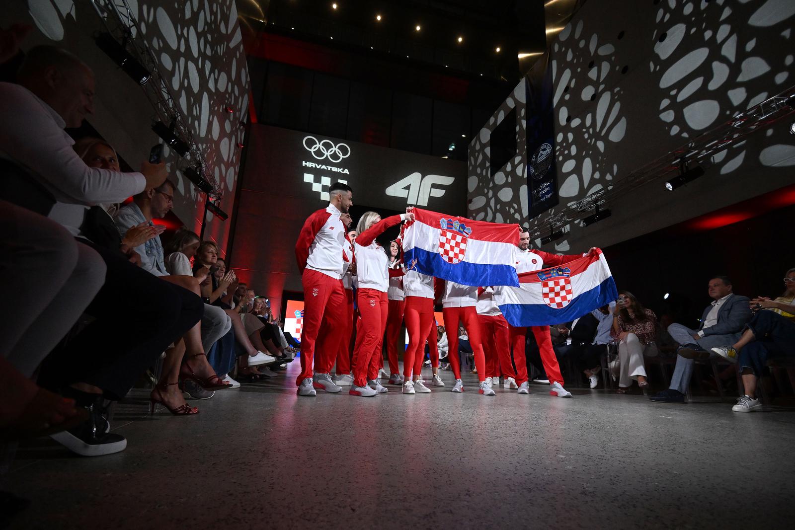04.07.2024., Zagreb - Rektorat Sveucilista u Zagrebu, sluzbeno predstavljanje olimpijske kolekcije.  Photo: Marko Lukunic/PIXSELL