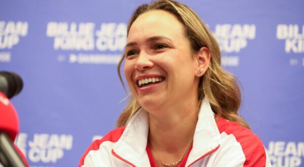 07.11.2022., Rijeka - U dvorani Zamet odrzana je konferencija za medije hrvatske zenske teniske reprezentacije uoci susreta Hrvatska i Njemacka u Billie Jean King kupu. Donna Vekic   Photo: Goran Kovacic/PIXSELL