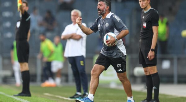 10.07.2024., Merkur Arena, Graz, Austrija - Prijateljska nogometna utakmica HNK Hajduk - Fenerbahce. Trener HNK Hajduk Gennaro Gattuso. Photo: Luka stanzl/PIXSELL