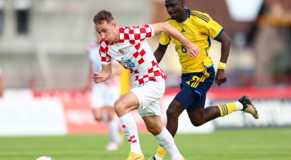 11.06.2024., Sesvete - Hrvatska (U-21) - Švedska (U-21). Lovro Zvonarek. Photo: Matija Habljak/PIXSELL