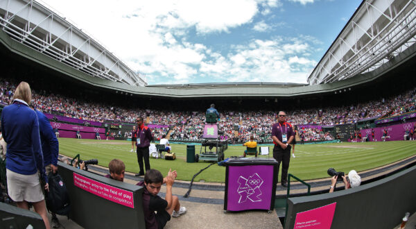 01.08.2012., Engleska, London - Olimpijske igre London 2012. Wimbledon, Novak Djokovic pobjedom nad Lleytonom Hewittom izborio je cetvrtfinale.rPhoto: Sanjin Strukic/PIXSELL