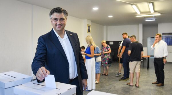 13.07.2024., Zagreb - Kandidat za predsjednika Hrvatske demokratske zajednice Andrej Plenkovic glasovao na unutarstranackim izborima HDZ-a. Photo: Josip Regovic/PIXSELL