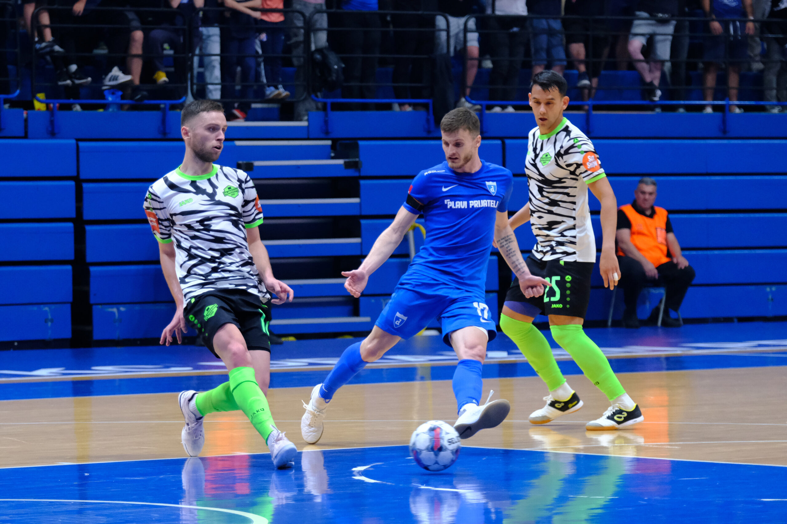 17.05.2024., KC Drazen Petrovic, Zagreb - Peta utakmica finala SuperSport HMNL-a: Futsal Dinamo - MNK Olmissum. Photo: Slaven Branislav Babic/PIXSELL