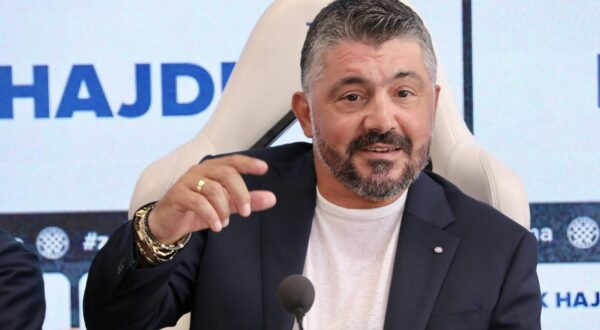 18.06.2024., Split - Na konferenciji za medije predstavljen novi trener Hajduka. novi trener Hajduka Gennaro Gattuso. Photo: Ivo Cagalj/PIXSELL