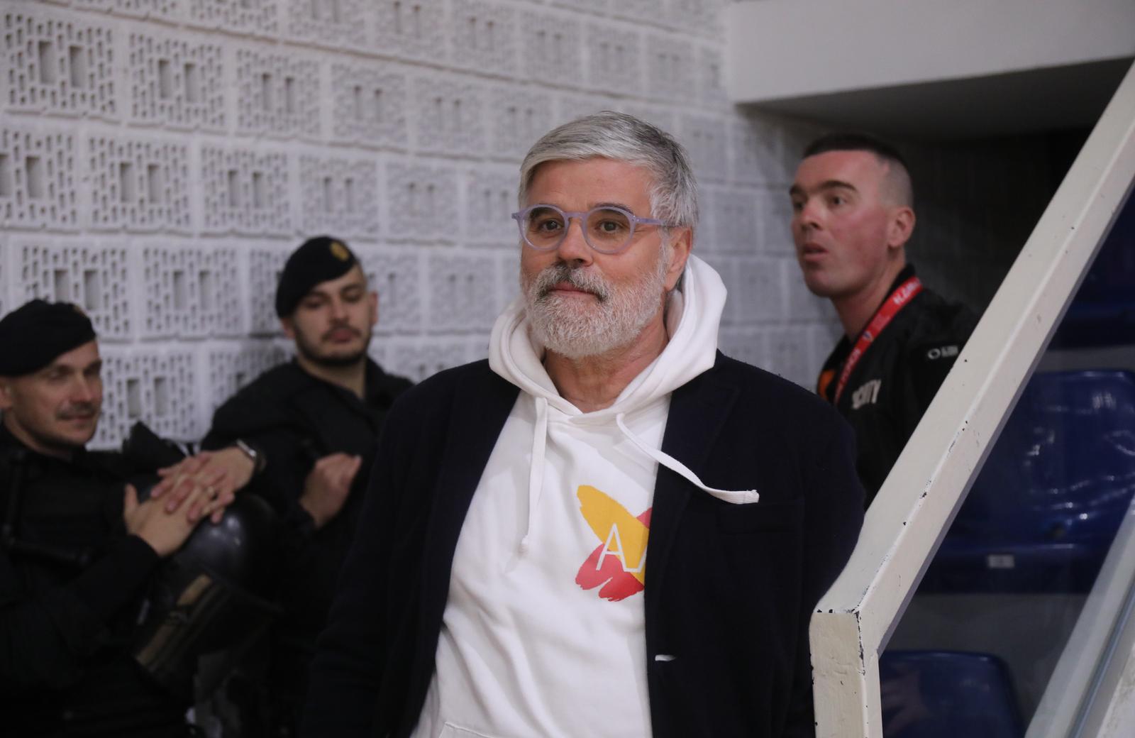 19.01.2024.,Split-Utakmica Torcida - Futsal Dinamo, 11. kolo HMNL na kojoj je torcida obiljezila 40 godina od osnutka kluba. Photo: Ivo Cagalj/PIXSELL