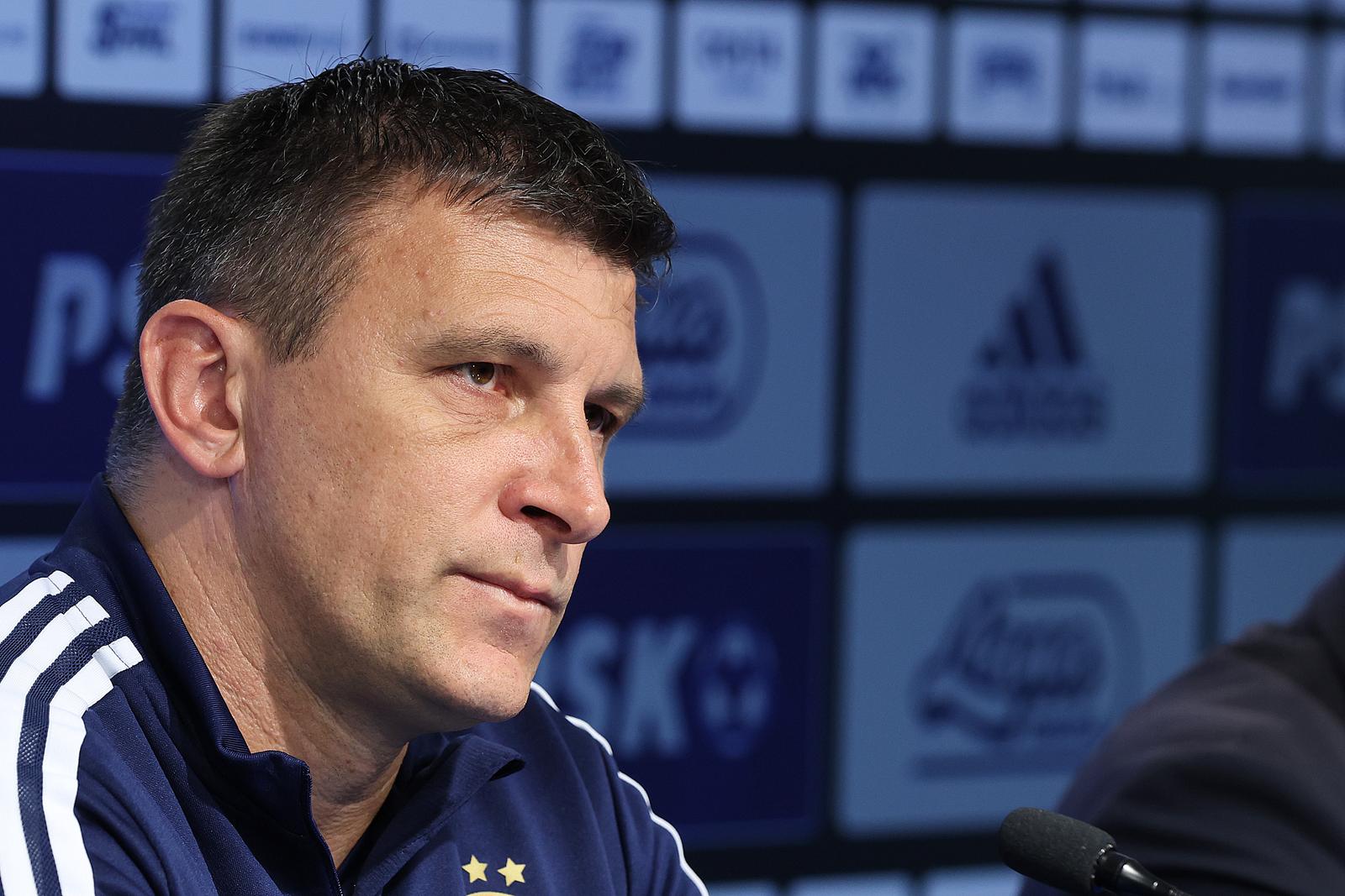 21.05.2024., stadion Maksimir, Zagreb - Konferencija za medije GNK Dinamo uoci uzvratne utakmice finala SuperSport Hrvatskog nogometnog kupa, HNK Rijeka - GNK Dinamo. Trener GNK Dinamo Sergej Jakirovic i Marko Bosnir. Photo: Goran Stanzl/PIXSELL