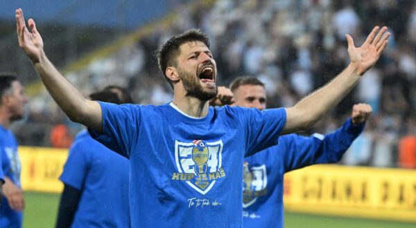 22.05.2024., stadion Rujevica, Rijeka - Uzvratna utakmica finala SuperSport Hrvatskog nogometnog kupa, HNK Rijeka - GNK Dinamo. Bruno Petkovic Photo: Photo: Marko Lukunic/PIXSELL
