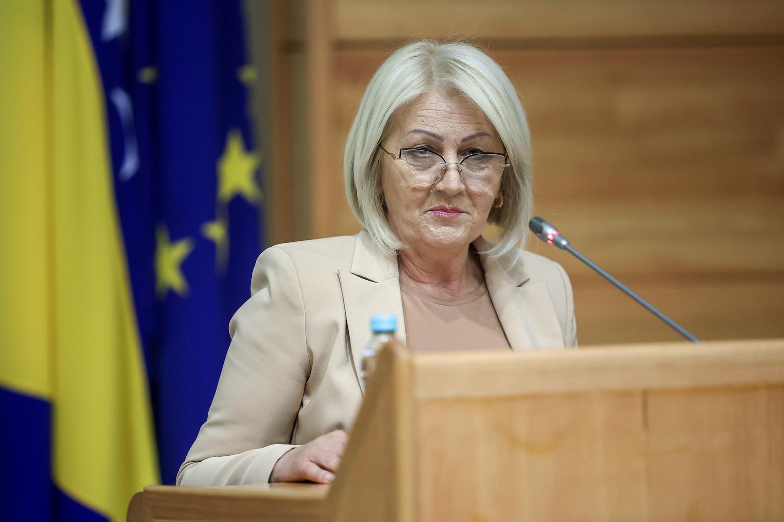 28.05.2024., Sarajevo, Bosna i Hercegovina - Ured predsjedateljice Vijeca ministara BiH Borjane Kristo, zajedno s Direkcijom za europske integracije organizirao je konferenciju pod nazivom "Pristupni pregovori Bosne i Hercegovine s Europskom unijom". Photo: Armin Durgut/PIXSELL