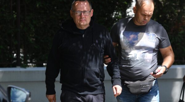 14.07.2022., Varazdin- Uhicenje Zeljka Bunica, bivseg direktora Varkom-a.
 Photo: Vjeran Zganec Rogulja/PIXSELL